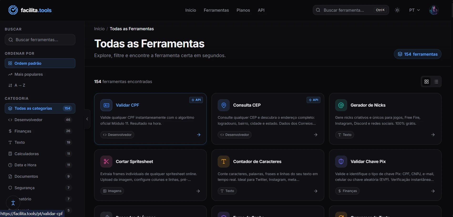 Facilita.tools website screenshot